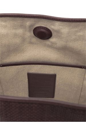 Dark Brown leather Ana tote bag DRAGON DIFFUSION | 8190DARKBROWN